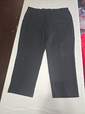 Perry Ellis Portfolio Black Cuffed Dress Pants Mens 42x30 A3239
