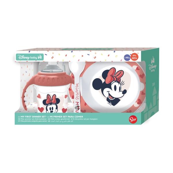 STOR Set Pappa Mickey - 3 Pezzi Biberon ciotola e cucchiaio - Immagine 2