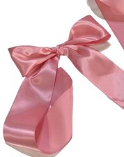 10 Yards Peony Pink Single Faced Satin Ribbon 2 1/4"W wrap gifts sew decorate