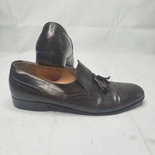 VINTAGE SALVATORE FERRAGAMO STUDIO LEATHER DRESS TASSEL WINGTIP LOAFER SIZE 6.5