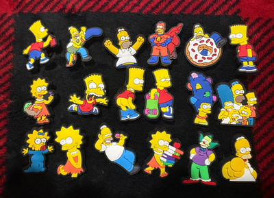 THE SIMPSONS - 18pc Shoe Charms fits crocs decoration cartoon - FREE SHIPPING