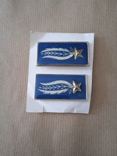 VECCHIA COPPIA DI MOSTRINE METALLICHE POLIZIA PENITENZIARIA ITALIANA