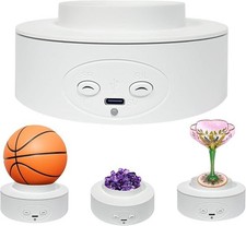 360 Motorized Rotating Display Stand Mirror Turntable for Jewelry Cup Acces.