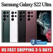 NEW Samsung Galaxy S22 Ultra 5G SM-S908U 128GB 8GB RAM Smartphone Unlocked 108MP