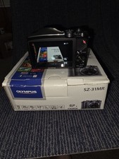 Olympus SZ-31MR 16MP Digital Camera Barely Used W/ Battery Charger CD Box Works 