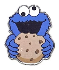 5 Pc Cookie Monster - Acrylic Flatback Charms - For Badge Reels - DIY Crafts