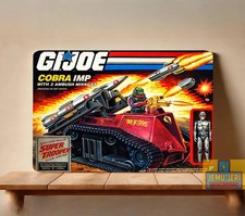 GI Joe Cobra IMP Missile Tank Metal Poster Vintage Super Trooper Sign (20x30cm)