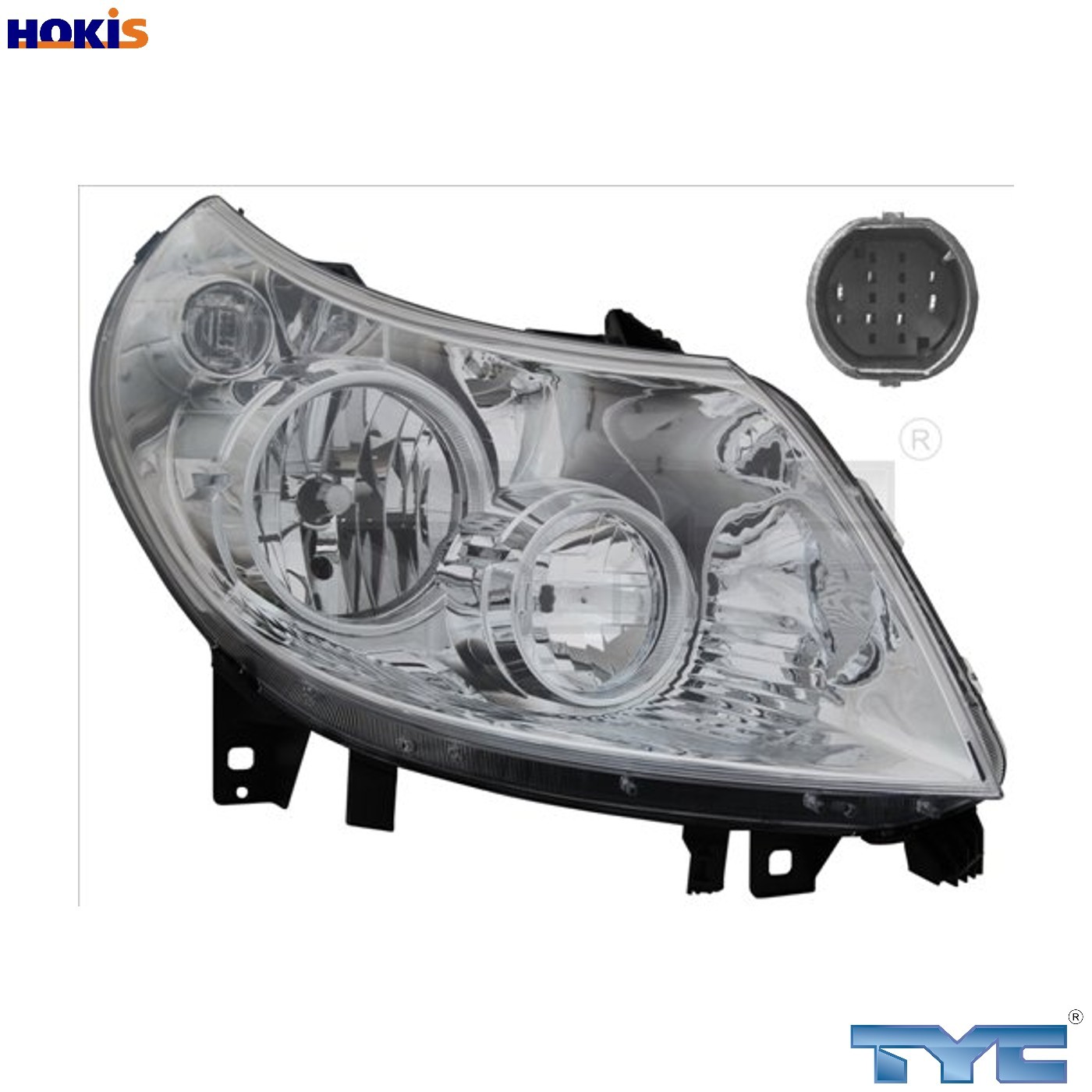 Fits TYC O�WIETLENIE 20-11333-05-2 FT DCATO III 2006-2010 HEAD LAMP RH ELEC W/M - Image 4