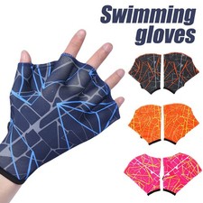 1 Pair Swimming Hand Fins Flippers Finger Webbed Gloves Water Sports Gloves