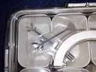 plastic snack bowl travel container w/8 bowls fork spoon NR  — photo 2