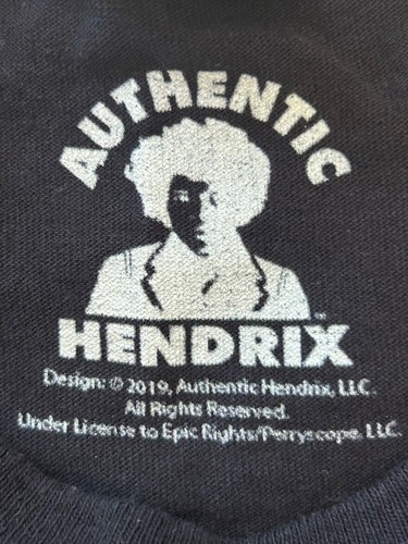 JIMI HENDRIX Gold Live Graphic T-Shirt Black – Size {L} Authentic - Picture 4 of 7