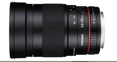 Samyang 135mm F2.0 für Canon EF - Vollformat und APS-C Teleobjektiv Festbrenn