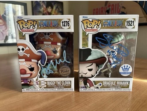 Funko One Piece 3x Lot - Emily Rudd/Nami, Jeff Ward/Buggy, Steven Ward Auto Cert