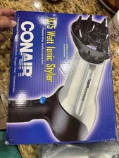 Conair 1875 Watt Turbo Ionic Hair Dryer Grey/Black Includes a Diffuser New