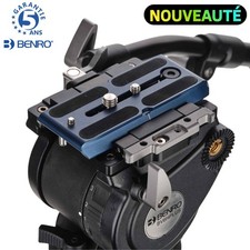 BENRO BV6HPLUS 75mm Video Head with Dual 501/Arca Clamps, 6kg Counterweight