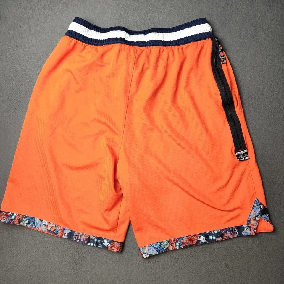 Nike Basketball Shorts Mens Medium Orange 10" DNA Basketball Floral Trim BV9446 - Image 4 of 4