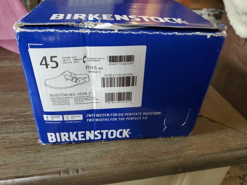 Birkenstock “Boston Soft Footbed” Mens Size 45 Narrowfit, 11 .5 U.S. - Foto 9 di 9