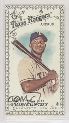 2014 Topps Allen & Ginter's Mini Black Bordered Elvis Andrus #335 4r2