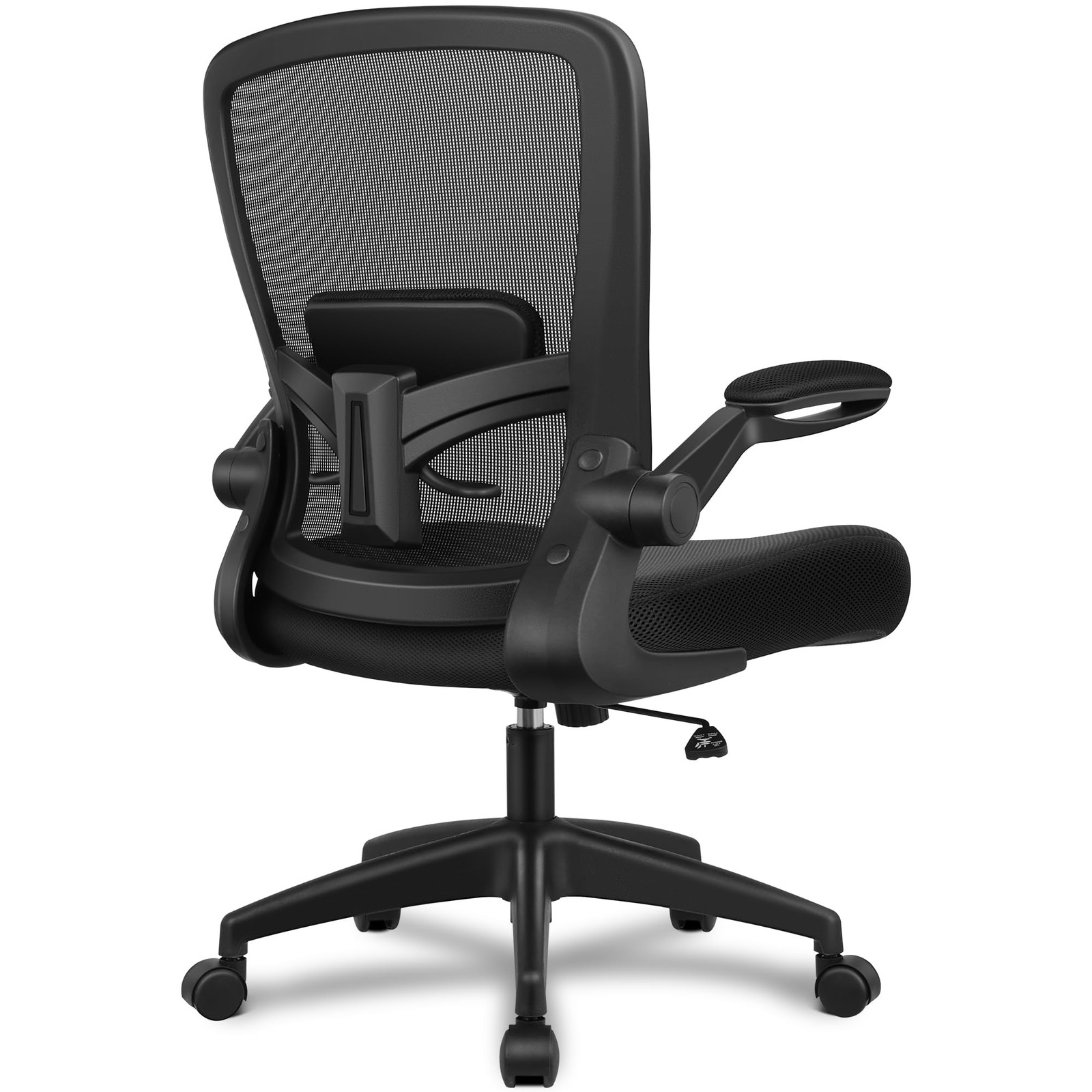Breathable High Back Lumbar Support Black
