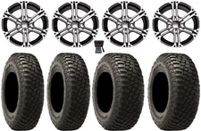 ITP SS212 14" Wheels Machined 27" BFG KM3 Tires Polaris Ranger XP 9/1K