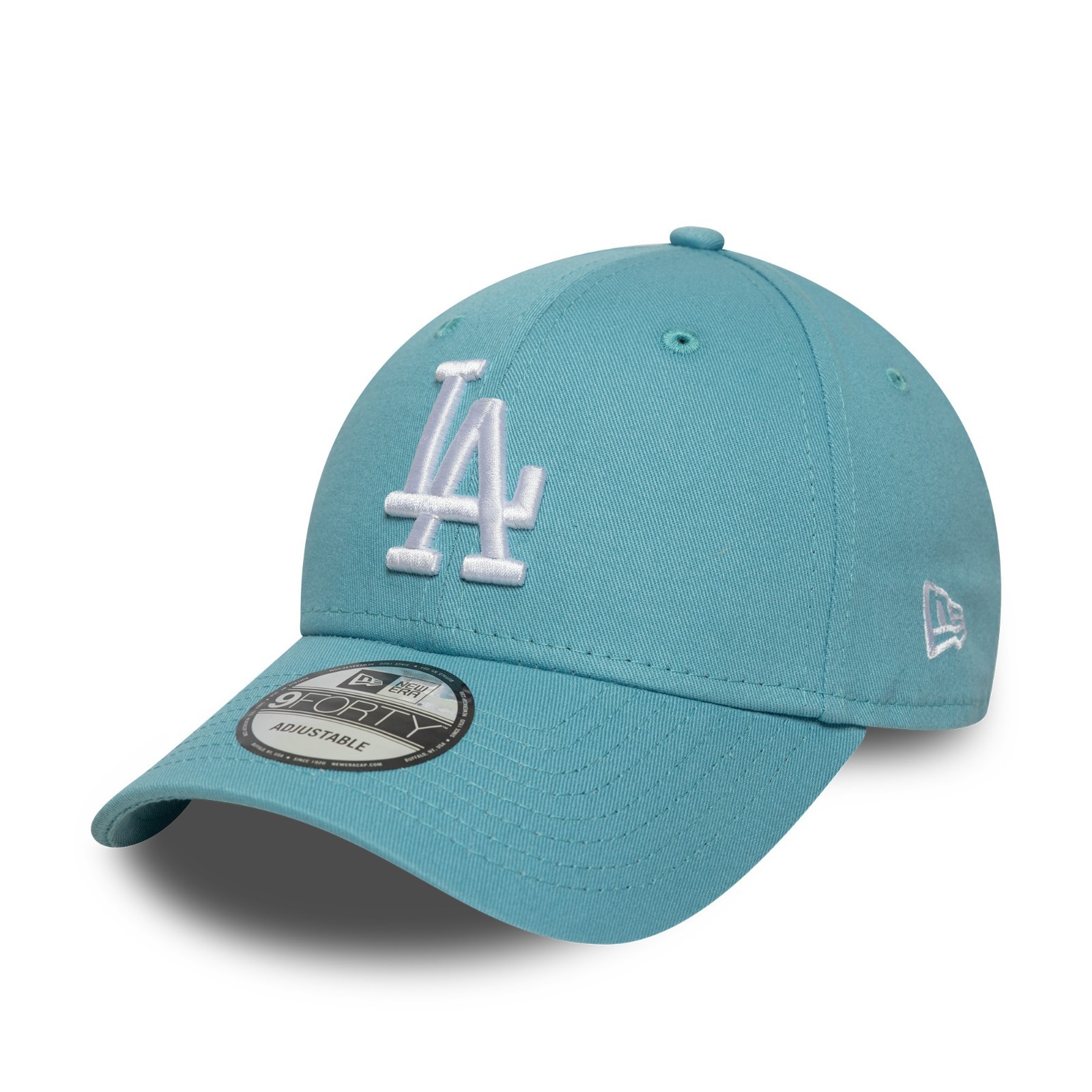 NEW ERA LA DODGERS BASEBALL CAP.9FORTY LEAGUE ESSENTIAL STRAPBACK BLUE HAT W25