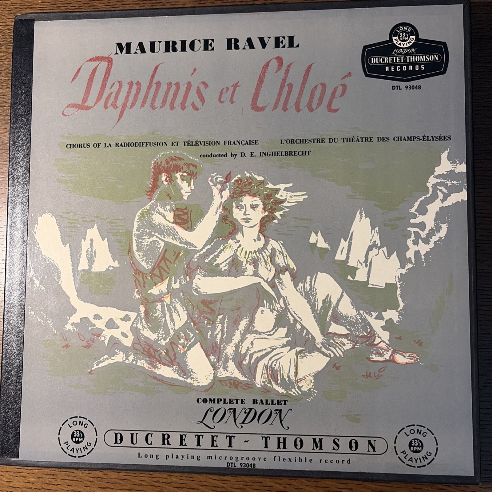 RAVEL Daphnis&Chloe Ballet INGHELBRECHT Ducretet-Thomson DTL 93048 UK MONO LP NM