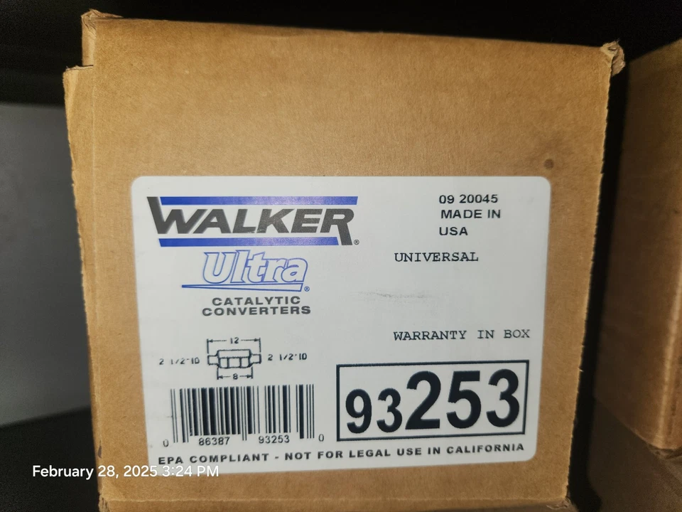 Convertidor catalítico-EPA Walker 93253 Foto 2 de 2