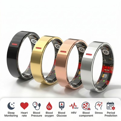 #ad #ad Smart Ring for Women Men Blood Glucose Lipid Uric Acid Tracker Cycle Pregnancy $12.13