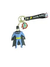 Batman  Rubber & Metal Keychain Marvel New! Fast Shipping!