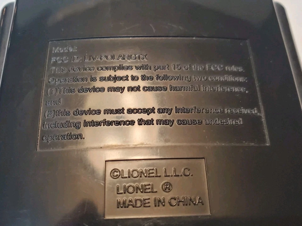 Lionel Polar Express Train Remote Control G Gauage LIV-POLARGTX Tested. Works! - Image 3 of 4