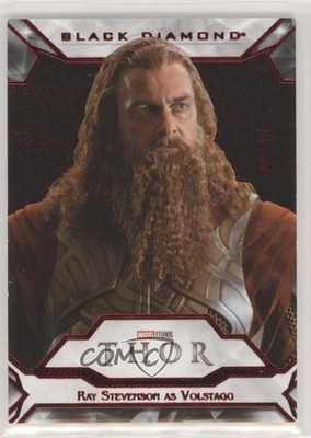 2021 Upper Deck Marvel Black Diamond Thor Red /35 Ray Stevenson as Volstagg 01hi