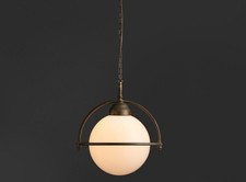 Antique Brass Art Deco Ceiling Pendant Light ...
