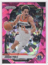 #184 Jordan Poole 2024-25 Panini Prizm Pink Ice Washington Wizards