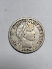 1906 D Barber Dime Full Liberty