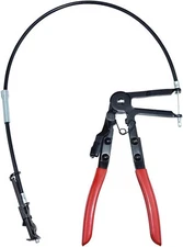 24" Wire Flexible Hose Clamp Pliers, 2FT Long Reach Spring Pliers Red 