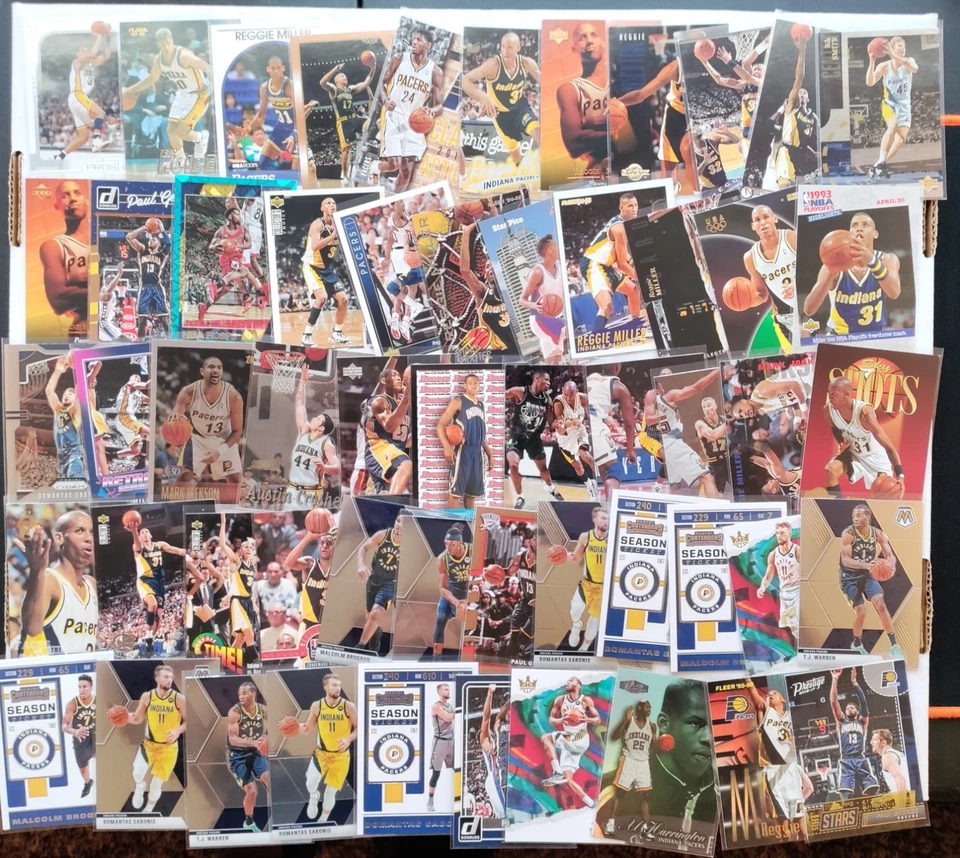 (195x) Indiana Pacers ENORME LOTE Reggie Miller PAUL George Mullin - PRIZM - Novato Foto 4 de 4
