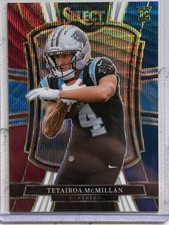 2025 Panini Select Tri- Color Prizm Tetairoa McMillan #38/299 RC SP Mint ROY