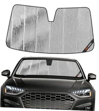 Silver Windshield Sun Shade for Audi A4/S4 2017-2025 - Without HUD - Silver