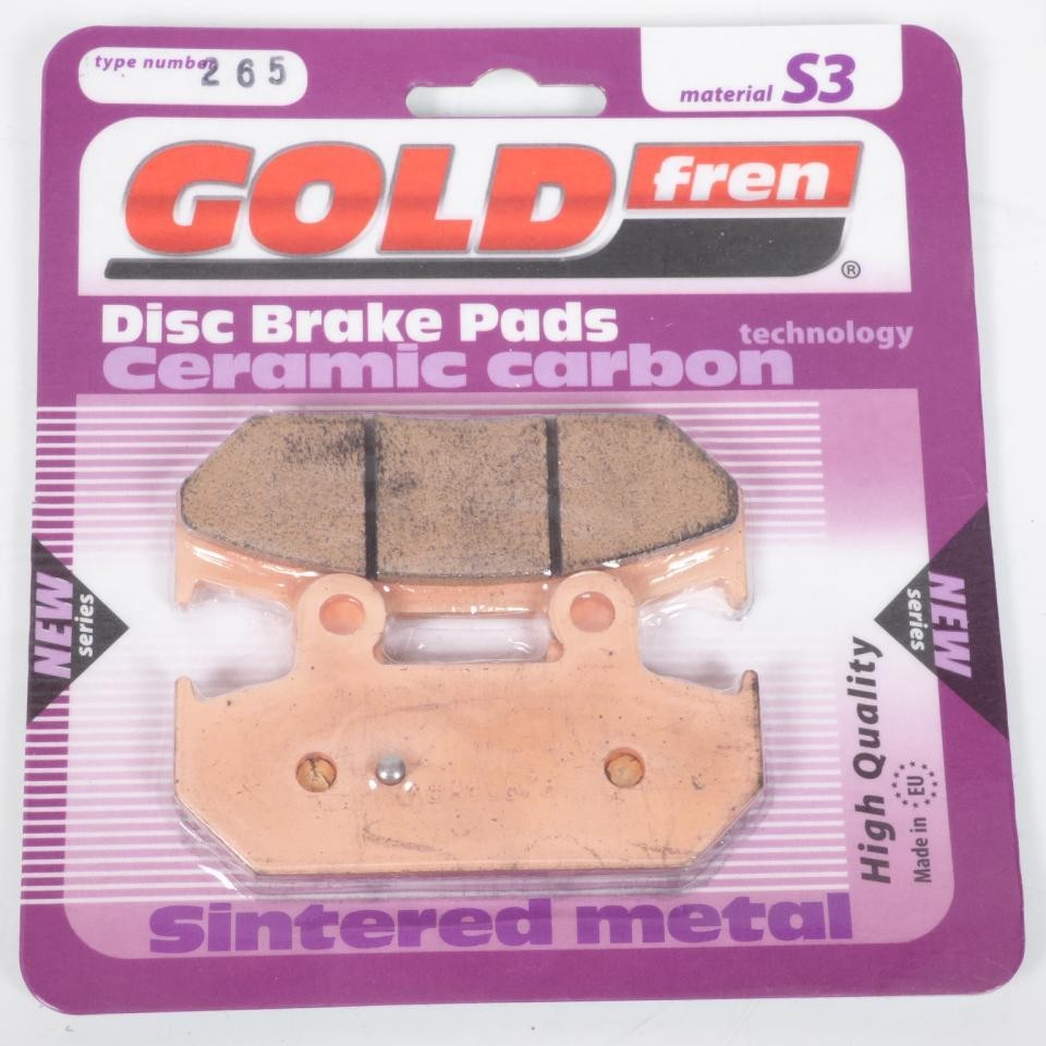 Plaquette de frein Gold Fren pour Suzuki AN 250 Skywave 2007 arrière droit haute friction