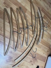 Lot Of 10 Vintage Wooden Hangers Dry Cleaners Hotel CA NV FL Marked  Unmarked