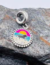S925 Sterling Silver Pandora Corolla NC Charm Wild Horses