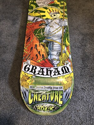 Creature 7 Seven Deadly Sins WRATH Skateboard Esoteric Kozik
