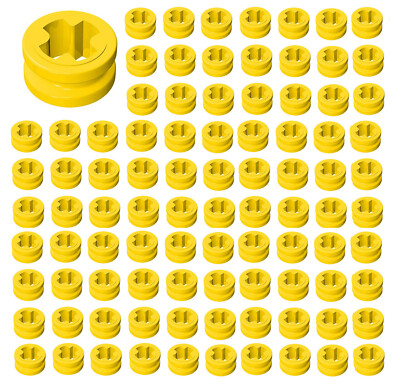 ☀️LEGO NEW YELLOW Bushings 100x Technic Bush 1/2 Smooth #4265c