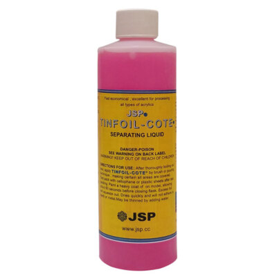 JSP TinFoil-Cote Separating Liquid - High Viscosity 16 oz Bottle -DE115HV