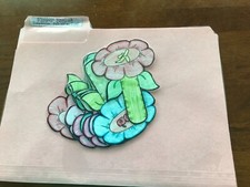 Flower Basket Fruit veggie Grade K language Art file folder game teacher
