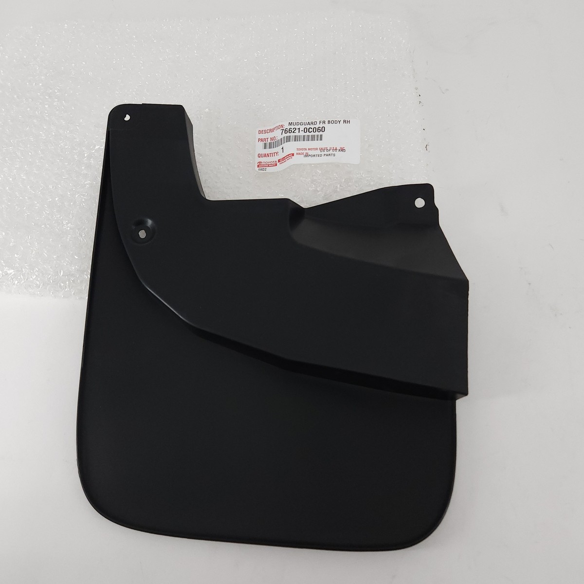 Genuine OEM Toyota 76621-0C060 Passenger RH Front Mud Flap Guard