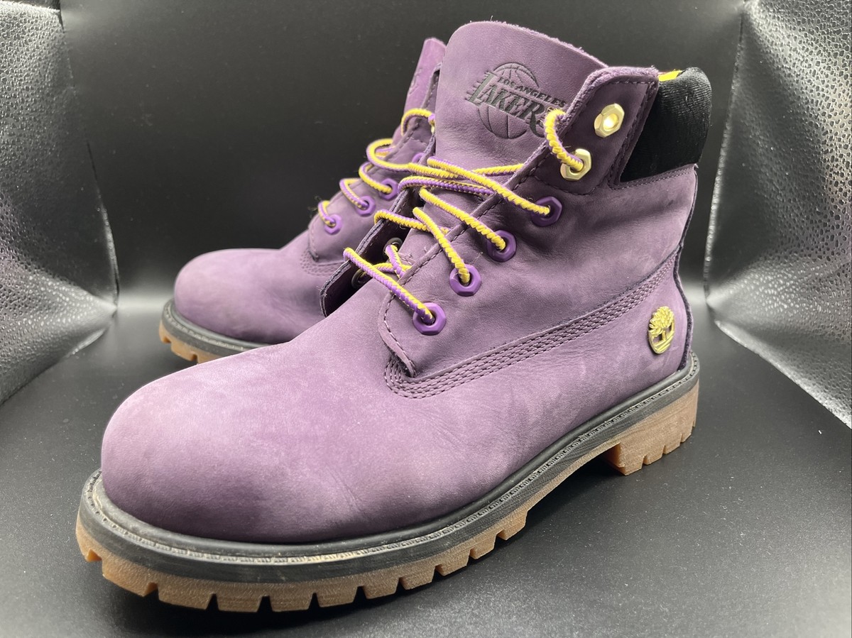 Timberland x LA Lakers NBA PSB Waterproof Dark Purple Boots  display picture 1