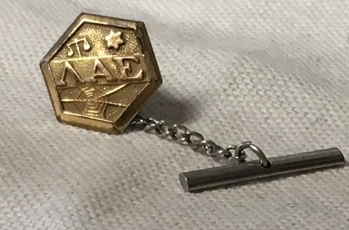 Pince à Cravate Vintage Forstner – Or Jaune Rempli – Initiales RER – États-Unis