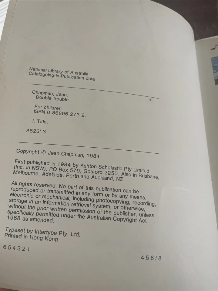 JEAN CHAPMAN. DOUBLE TROUBLE. AN OLD CHINESE TALE. 0868962732 - Image 3 of 4