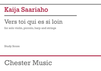 Vers Toi Qui Es Si Loin for Solo Violin, Piccolo, Harp and Strings Study Score